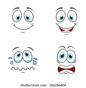 cartoon face design, vector illustration eps10 graphic 