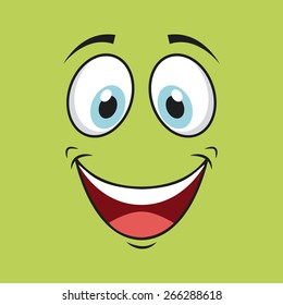 cartoon face design, vector illustration eps10 graphic 