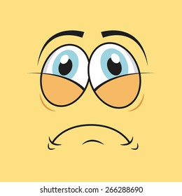 cartoon face design, vector illustration eps10 graphic 