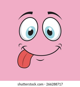 cartoon face design, vector illustration eps10 graphic 