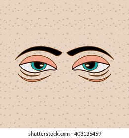 Cartoon face design , vector illustration