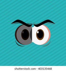 Cartoon face design , vector illustration