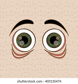 Cartoon face design , vector illustration