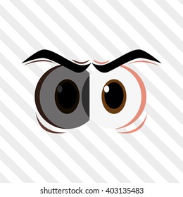 Cartoon face design , vector illustration