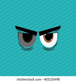 Cartoon face design , vector illustration
