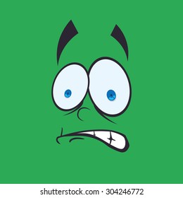 Cartoon face digital design, vector illustration 10 eps graphic