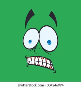 Cartoon face digital design, vector illustration 10 eps graphic