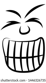 cartoon face expressions vector set