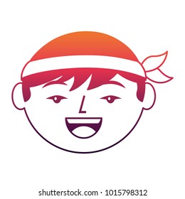 cartoon face cartoon happy chinese man
