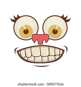 cartoon face icon