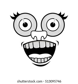 cartoon face icon
