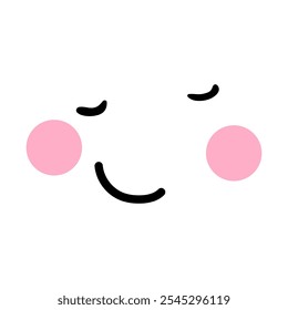 Caricatura cara icono Vector. Cartel divertido de la ilustración de la cara. Símbolo de la cara o logotipo.