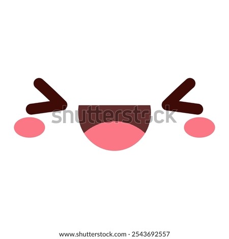 Cartoon face icon vector. Funny face illustration sign. Face symbol or logo.