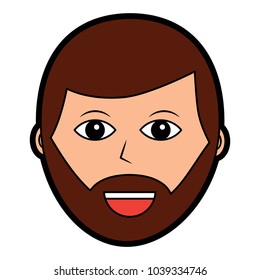 cartoon face man male character person