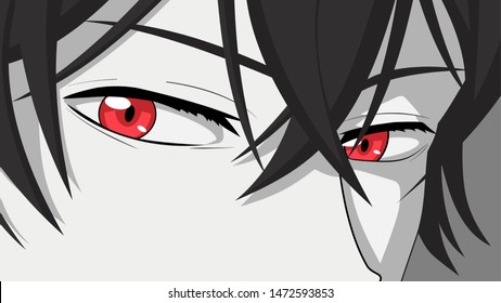 Anime male eyes2 Royalty Free Vector Image - VectorStock