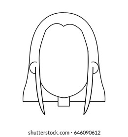 cartoon face of saint virgin mary