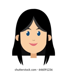 cartoon face of saint virgin mary