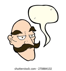 caricatura con burbuja de habla