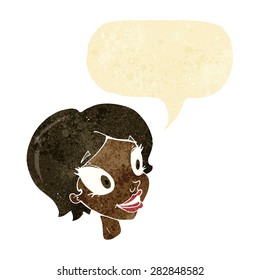 caricatura con burbuja de habla