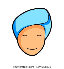 Cartoon Face Treatment Icon Vector