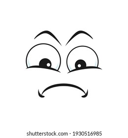 Cartoon Face Vector Icon Resentful Emoji Stock Vector (Royalty Free ...