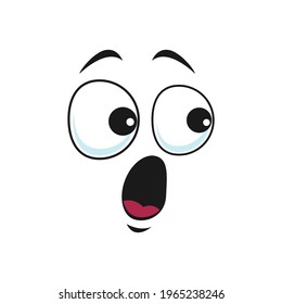 Cartoon Face Vector Icon Surprised Funny Stock Vector (Royalty Free ...