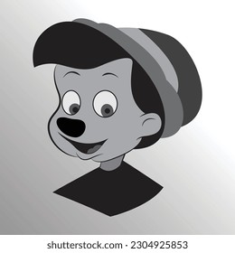 Descarga gratuita del logotipo del vector de la cara de caricatura