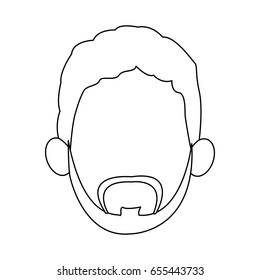 cartoon face of young man image