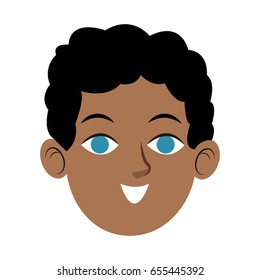 cartoon face of young man image