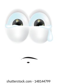 Cartoon faces with emotions 