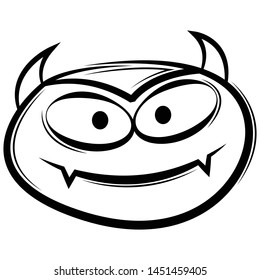 Cartoon faces expressions vector set
