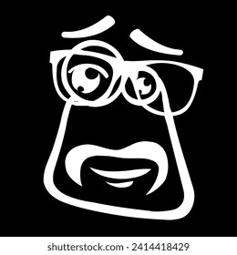 Cartoon faces. Expressive eyes and mouth, smiling, crying and surprised character face expressions. Caricature comic emotions or emoticon doodle. Isolated vector illustration icons set