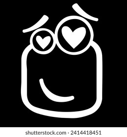 Cartoon faces. Expressive eyes and mouth, smiling, crying and surprised character face expressions. Caricature comic emotions or emoticon doodle. Isolated vector illustration icons set