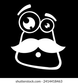 Cartoon faces. Expressive eyes and mouth, smiling, crying and surprised character face expressions. Caricature comic emotions or emoticon doodle. Isolated vector illustration icons set