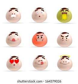cartoon faces sign