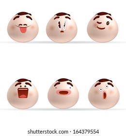 cartoon faces sign