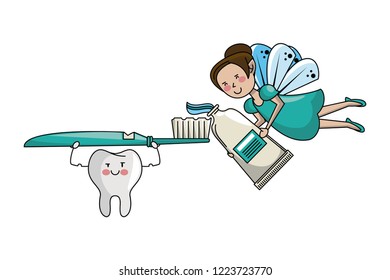cartoon fairy dental care cartoon