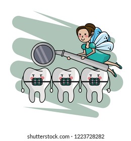cartoon fairy dental care