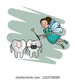 cartoon fairy dental care