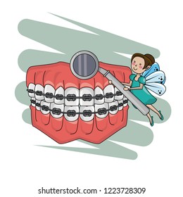 cartoon fairy dental care