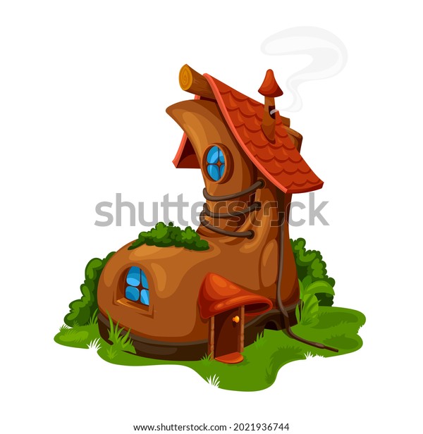 Cartoon Fairytale Boot House Vector Fairy Stock Vector (Royalty Free ...