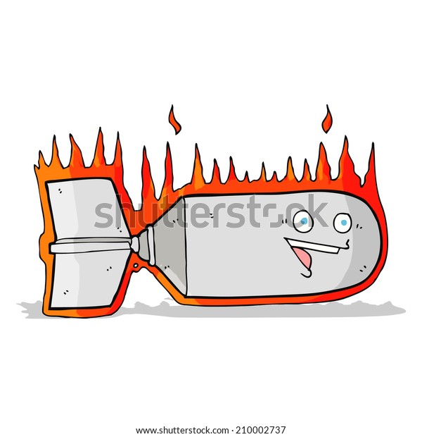 Cartoon Falling Bomb Stock Vector (Royalty Free) 210002737 | Shutterstock