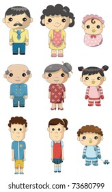 cartoon family icon