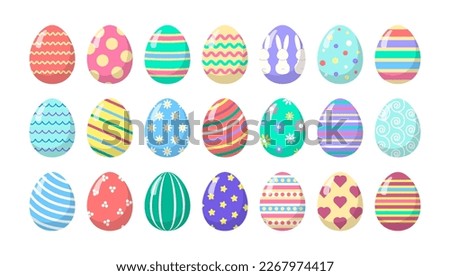 Similar – Image, Stock Photo different colored easter eggs on a corkscrew willow / easter
