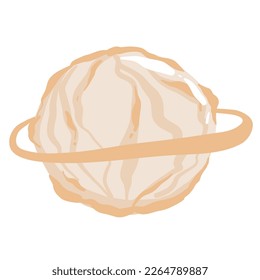 Cartoon fantasy alien planets set, funny elements for another universe design,