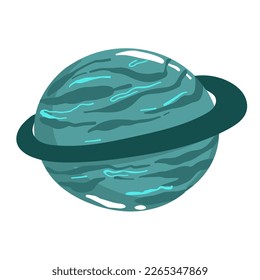 Cartoon fantasy alien planets set, funny elements for another universe design
