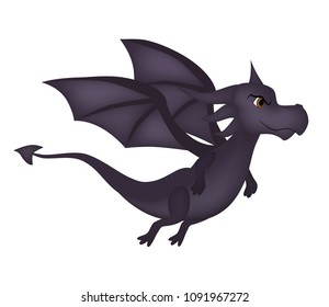 Cartoon fantasy dragon vector
