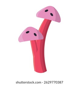 Cartoon fantasy mushroom shape. Vector illustration