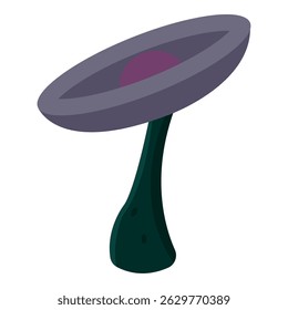 Cartoon fantasy mushroom shape. Vector illustration