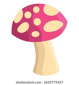Cartoon fantasy mushroom shape. Vector illustration